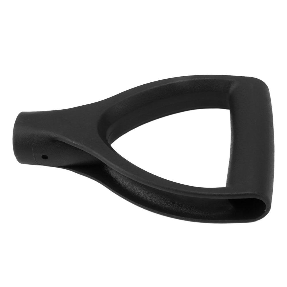 2PCS Black D Shaped Grip Handle Compact Shovel Handle Replacement Durable Garden Shovel Handle