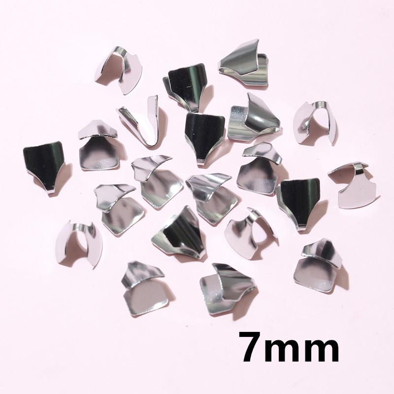 200 Pcs Stainless Steel Edge Binding Tongue Clasps for DIY Necklace & Bracelet Making