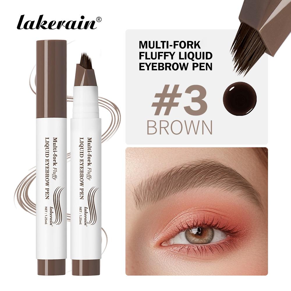 

Многозубцовый плюшевый карандаш для бровей с водой, стойкий, водостойкий, не выцветающий, жидкий карандаш для бровей, четкие корни, дикие брови