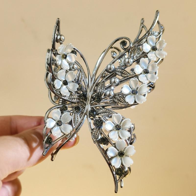 Sweet And Edgy Metal Butterfly Hair Clip With Secure Spring Grip Hair Accessory Metal Barrettes For Women Girls