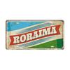 Vintage BRAZIL Landmark License Plate Rio De Janeiro Metal Sign City State Decorative Car Plate Bar Pub Garage Club Wall Decor