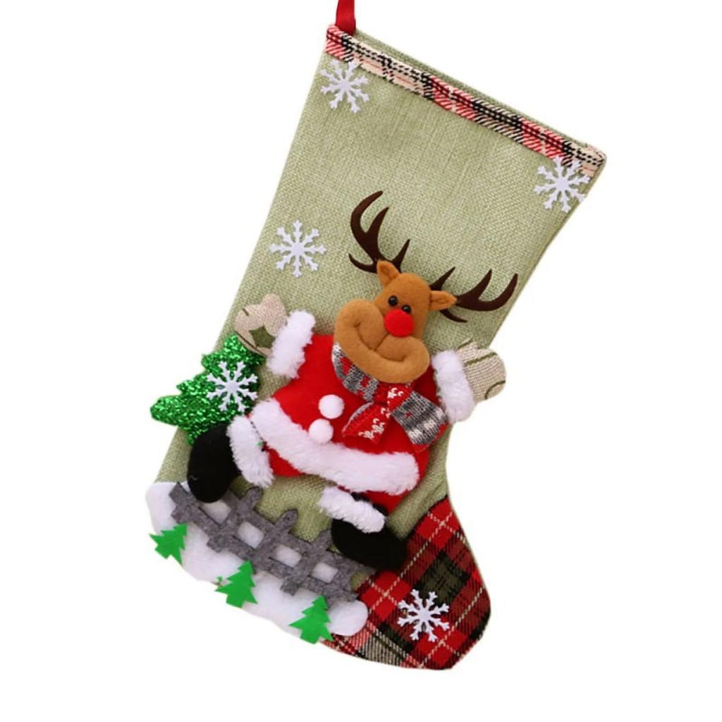 Christmas Atmosphere Decoration Santa Christmas Stocking Gift Bag Candy Bag