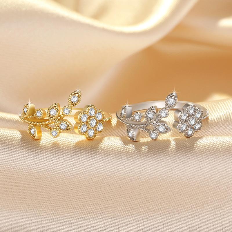 Lindon Classic Copper Alloy Zircon Ring Ladies Jewelry Wedding Promise Party Gift