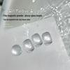 ROLITA Maldives Cat Eye Gel Polish Set - Super Sparkle Blue Pedicure Kit with Transparent Glass Beads.