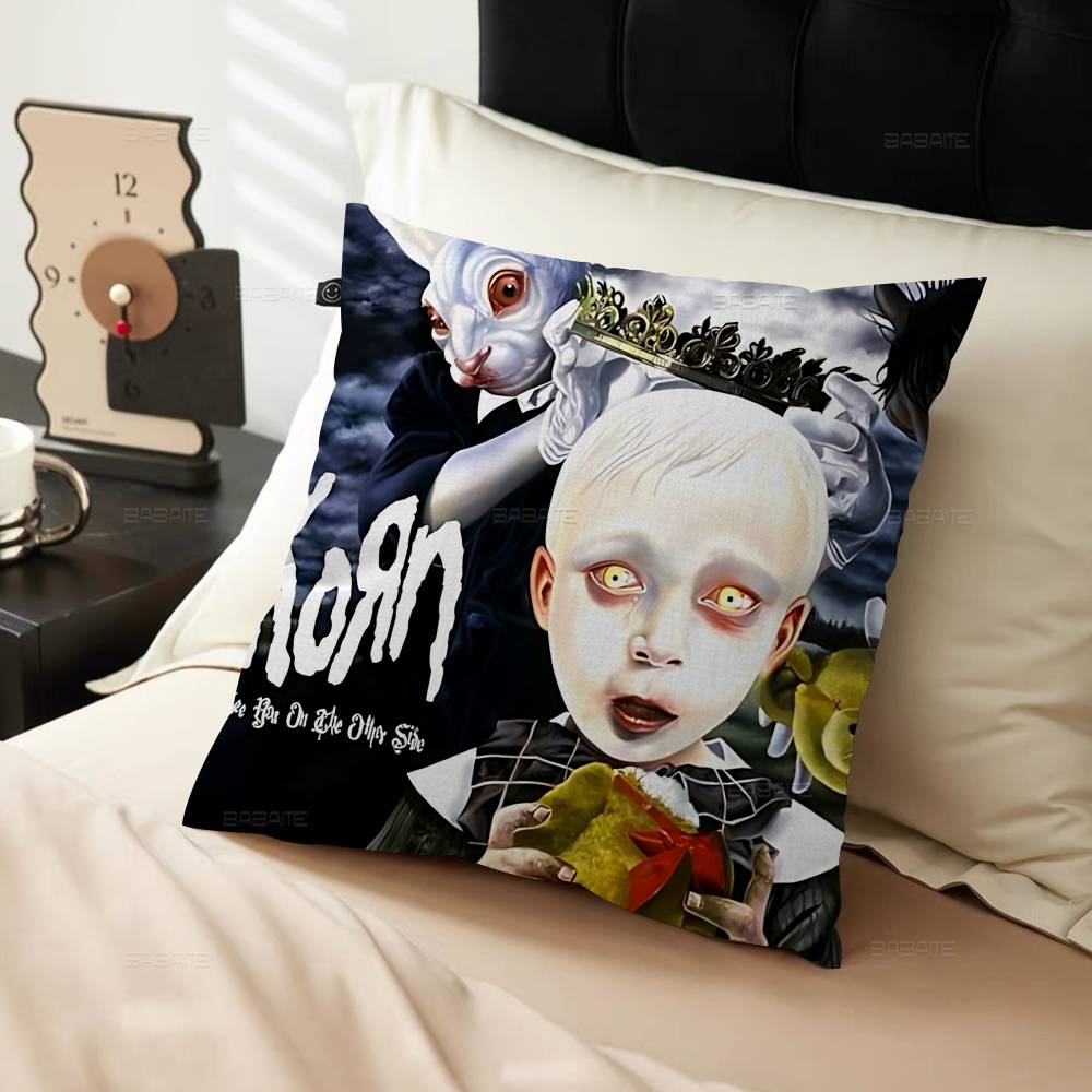 Rock K-Korn Pillow Cover For Bedroom Room And Living Room Sofa Decorative Cushion Cover