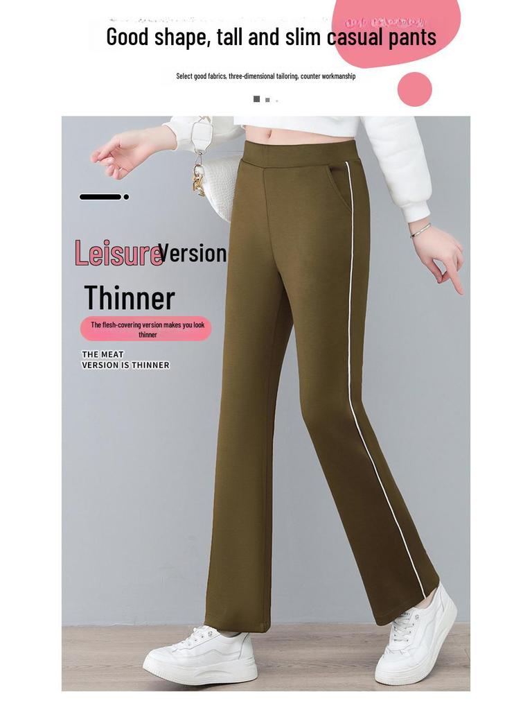 Dámské letní kalhoty se širokými nohavicemi, s vysokým pasem a rozšířené - Lehké, volné, přiléhavé, ležérní kalhoty