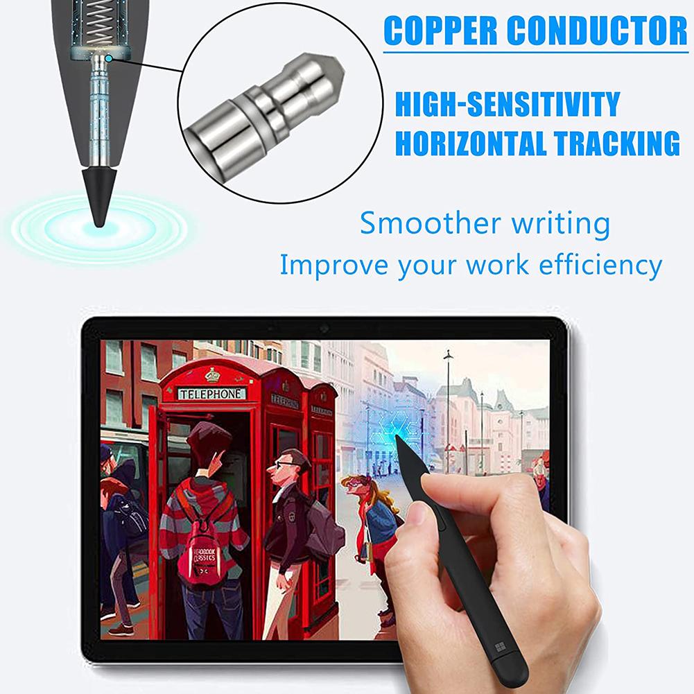 2pcs Stylus Nib Tip Replacement 2.5cm Touch Screen Pen Spare Nibs Accessories High Sensitivity for Microsoft Surface Slim Pen 2