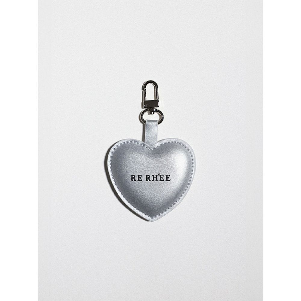 

RE RHEE RE RHEE HEART KEYRING SILVER_FREE
