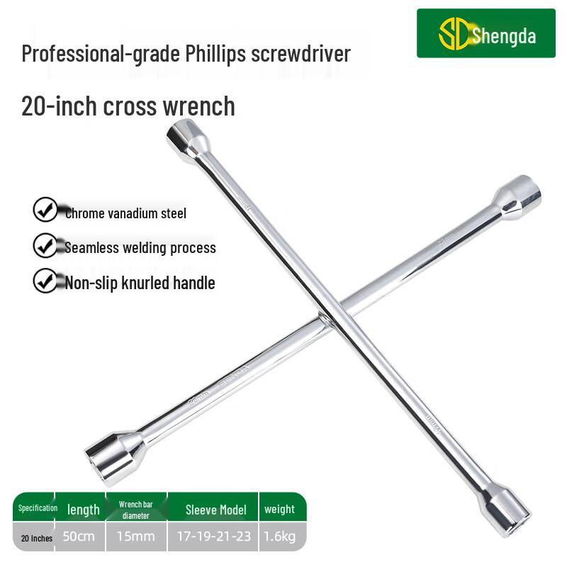 Universal Foldable Cross Tire Wrench