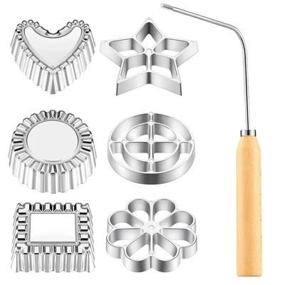 2 Stück/Set Gebäckform Keks Backform Kuchen Druckformen Trichter Keks Dessertbereiter Waffelmodell Set Backzubehör DIY Dekor Kuchen
