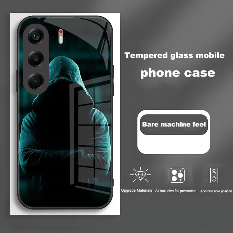 Capa For Tecno Camon 40 Pro Case Hard PC Tempered Glass Phone Cover For Tecno Camon 40 4G Camon40 Pro Shockproof Bumper Fundas