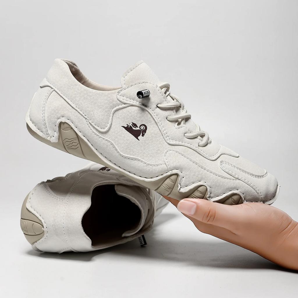 Leder Freizeitschuhe Sneaker für Herren Bequem Sommer Walking Designer Loafer Mokassin 2025 Neu in Luxus Sportschuhe Mann