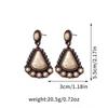 Bohemian Turquoise Geometric Drop Earrings Vintage Statement Dangle Earrings for Women Retro Fashion Jewelry Trendy Boho Accessories