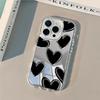 Phone Case For iPhone 17 16 15 14 13 12 11 Pro Max XS X XR 7 8 Plus Make Up Mirror Shockproof Soft Popular Cute Love Heart Cover