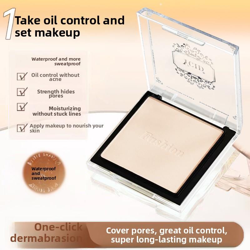 Powder Compact Setting Powder Dry Oil Skin Waterproof Sweat-proof Non-smudging Oil-control Concealer Loose Powder