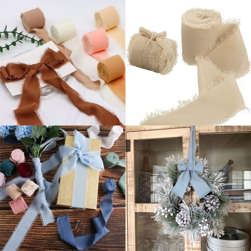 Colorful Ribbon for Wedding Invitations, Bridal Bouquets, Gifts Wrap DIY Crafts
