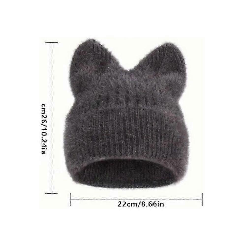 Cute Cat Ear Beanie Hat, Stellaya Cat Ear Beanie Hat, Cat Ear Winter Hat