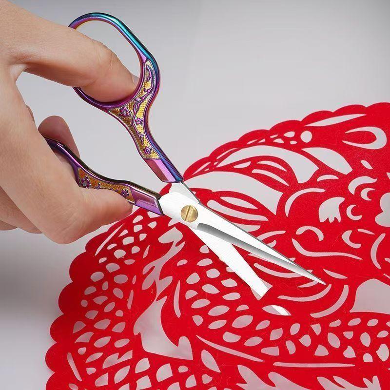 1-5Pcs Stainless Steel Vintage Scissors Sewing Fabric Cutter Embroidery Tailor Thread Scissor Tools for Sewing Shears Small