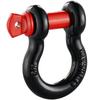 4 Pack 5/8" D Ring Shackle with 3/4" Screw Pin 28660 Lbs Break Strength