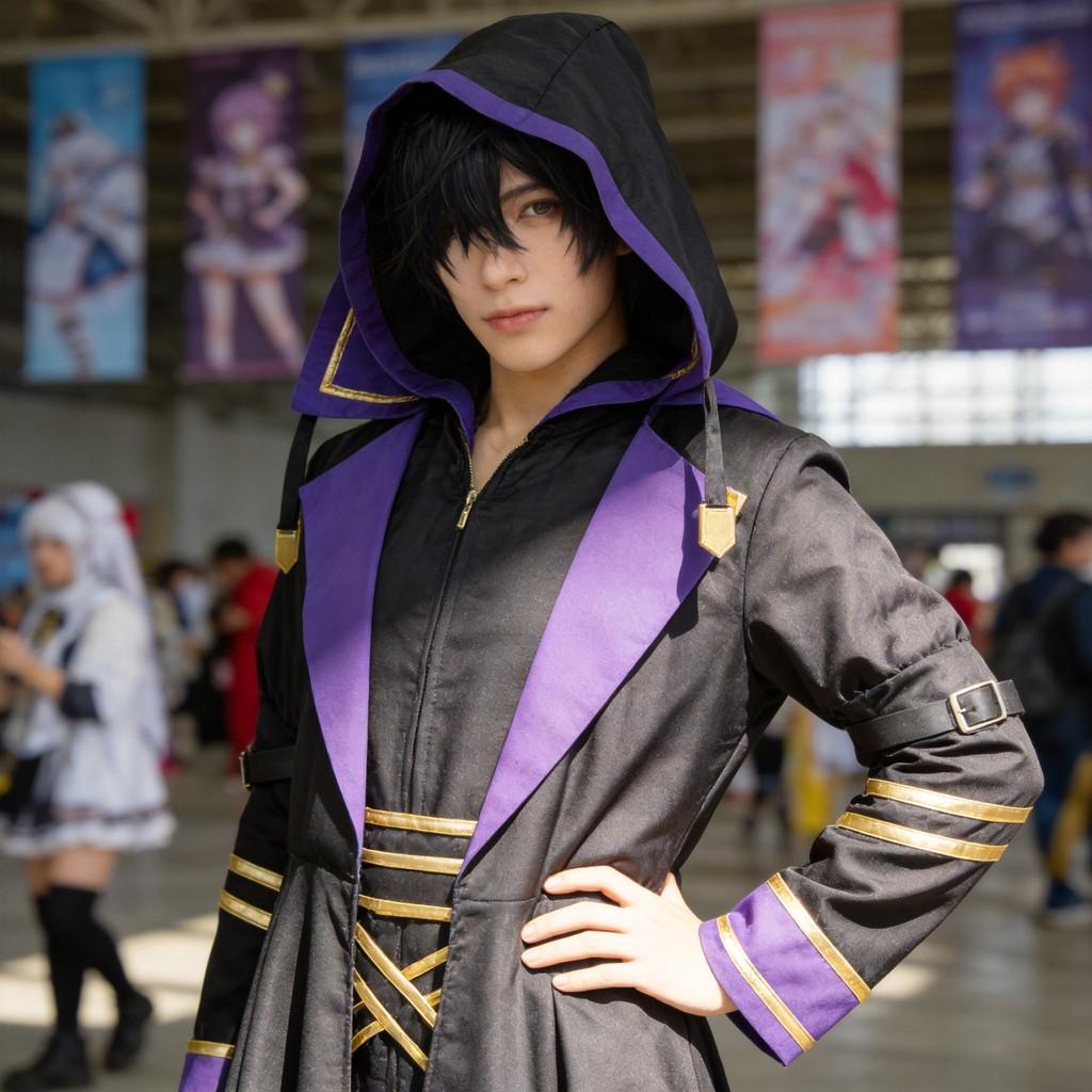 Traje de Cosplay de The Eminence In Shadow con Material de Poliéster para Eventos de Videojuegos y Anime