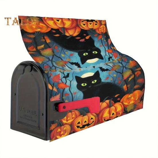 Mailbox Cover Halloween Themed Magnetic Mailbox Wrap Colorful Gothic Mailbox Sleeve for Garden Yard Home Outdoor Decor