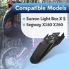Rear Fender for Surron, Imitation Carbon Fiber Parts for Surron Light Bee X/S Segway X160 X260, Short Back Fender Protector for Electric Mountain