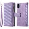 Style 005 For Samsung Galaxy A06 4G Wallet Case Rhombus Stitching Line PU Leather Phone Cover