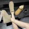 Retro Thick-soled Cotton Boots Autumn and Winter Internet Celebrities Foreign Style Non-slip Warm Bread Cotton Shoes