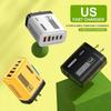 240W 5portová nabíječka na mobilní telefon 2x USB 3 Type C Rychlé nabíjení PD QC 3.0 Quick Charge Adaptér do zásuvky US EU Pro Xiaomi