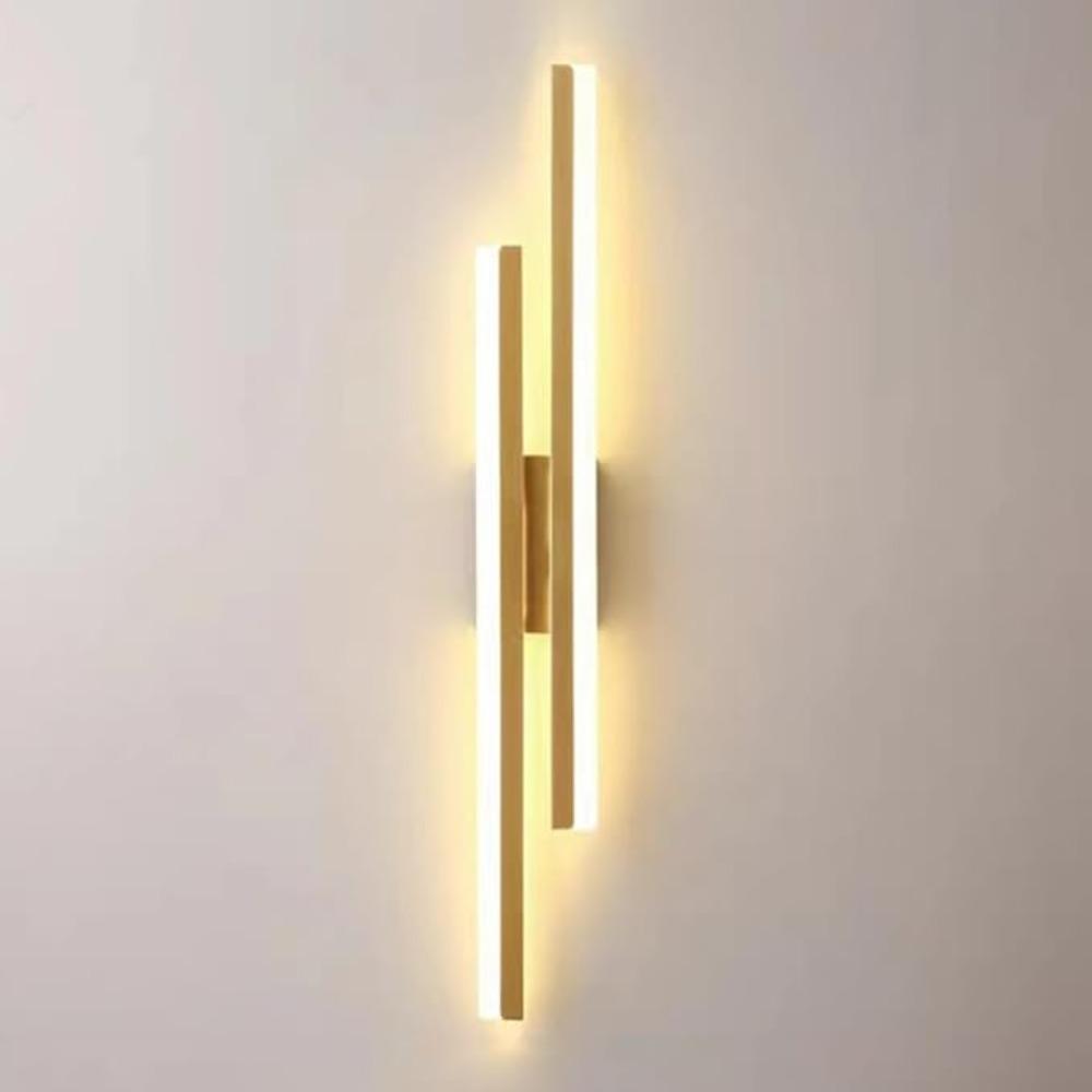 Nordic Gold LED Wall Lamp Sconces Modern Durable Acrylic Lampshade Indoor Lighting for Living Room Bedroom Bedside Light Fixture