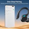 SP16 Wireless Earphones with Long Playtime, Wireless Charging Case & Digital Display, Sport Earhook, Deep Bass
