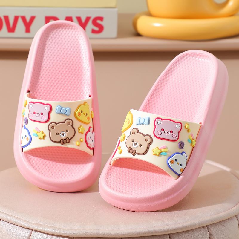 2025 Cute Girls  Non-slip Summer Slippers - Soft Sole, Indoor Parent-child Style 18cm Length