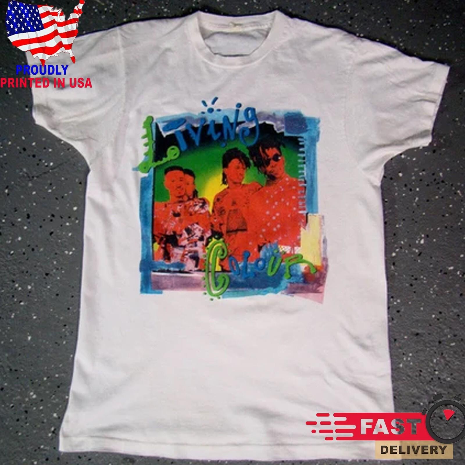 New Living Colour Vivid Tour T Shirt 1989 Christmas gifts S-5XL Tee 1HN336 L