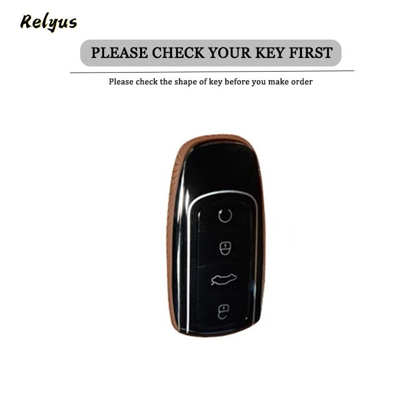 For Chery Jaecoo 7 J7 J8 Phev Tpu Car Key Case Cover Protection Shell Auto Keychain Interior Supplies Accessories