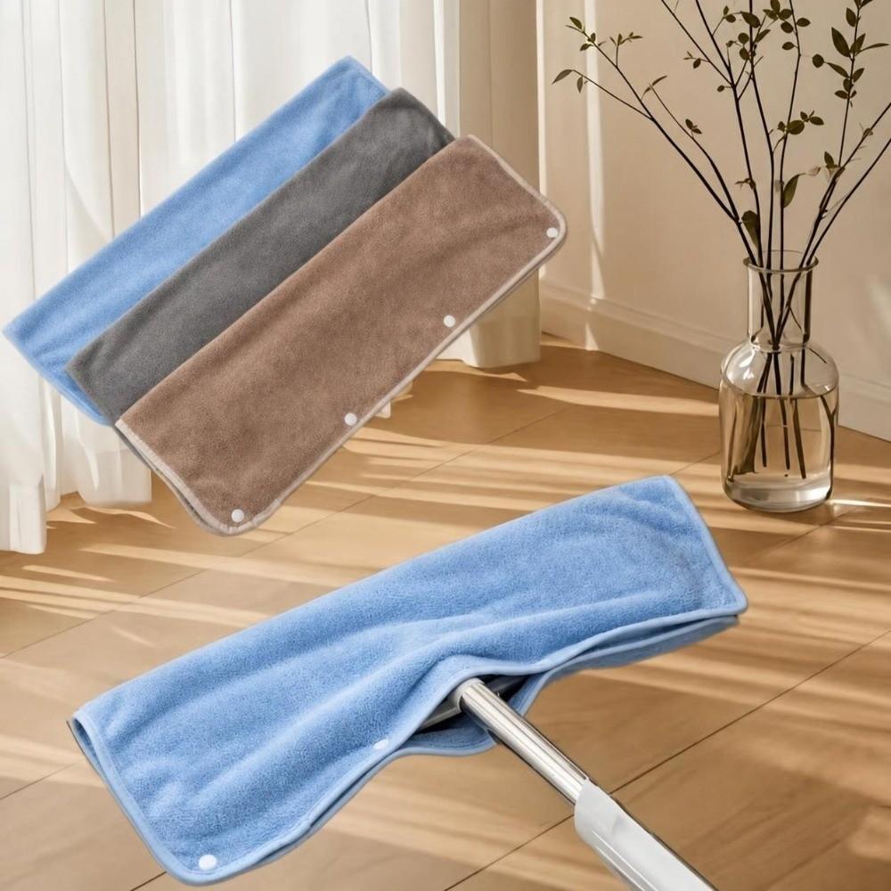 Washable Floor Cleaning Pad Coral Fleece Floor Cleaning Rag For Household Floor Cleaning