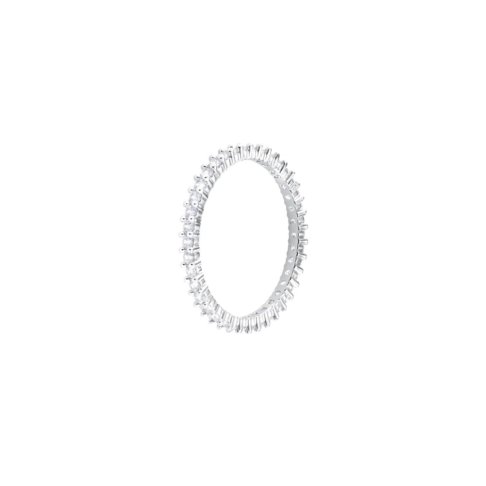 Swarovski Vittore Full Crystal Rhodium Plated Ring Women rings Silver 5028227