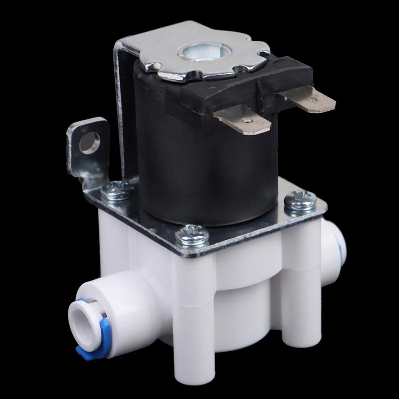 1Pc Inlet Solenoid Valve 12V/24V Pure Water Machine, Water Purifier, Reverse Osmosis 2-Point Quick Connect Valve Switch