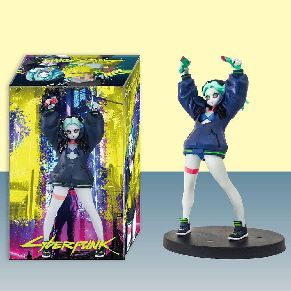 17CM Anime Game LUCY DAVID REBECCA Figure Punk Cool Artwork Animation Model Toys Gifts Collection Decoration Ornaments PVC