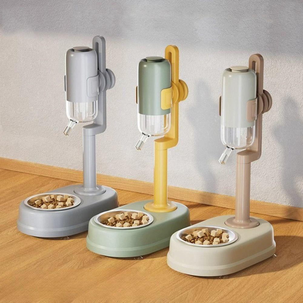 Multifunctional Pet Automatic Water Dispenser Pet Non-wet Mouth Feeder  Drinking Fountain Bowl