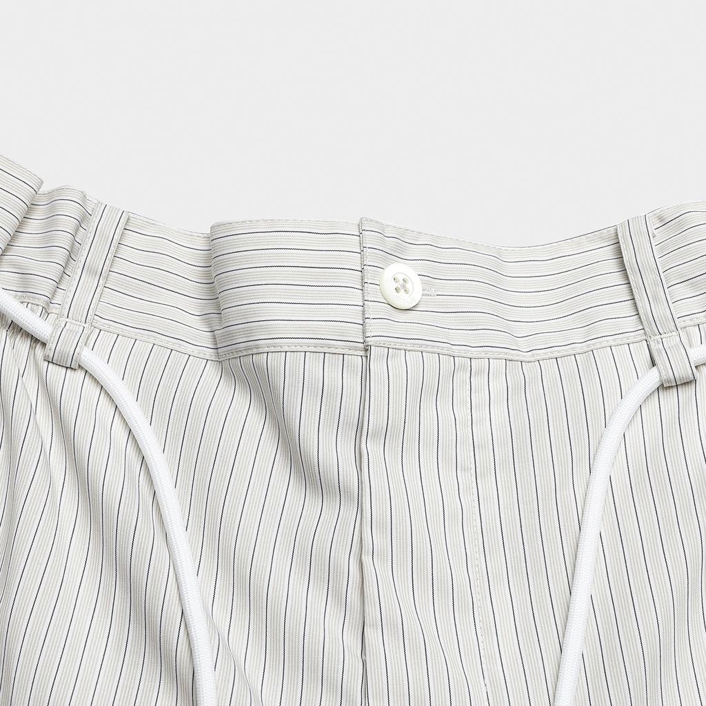 Fila Milano Series Loose Woven Striped Casual Shorts Women Shorts F11W625815F-GY