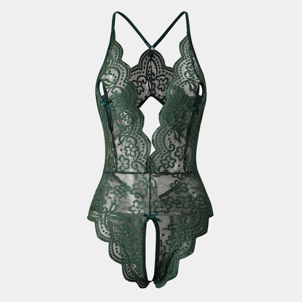 Transparent Lingerie For Women Super  Erotic Underwear Sex Pajamas Crotchless Adult Female Lace Teddies Bodysuit Sexy Outfit