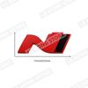 CMMR4 N Performance Abzeichen Emblem Fronthaube Kühlergrill Aufkleber Decal Für Hyundai Sonata Elantra Veloster I20 I30 I10 I40 Metall Auto Styling