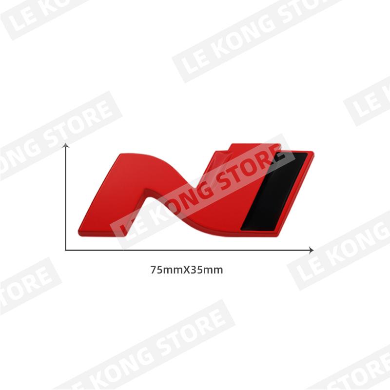 CMMR4 N Performance Abzeichen Emblem Fronthaube Kühlergrill Aufkleber Decal Für Hyundai Sonata Elantra Veloster I20 I30 I10 I40 Metall Auto Styling