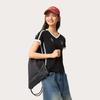 Li Ning Sports Lifestyle Series Casual Comfortable Versatile Summer Short Sleeve T-Shirt Women Tops Black AHSV986-2