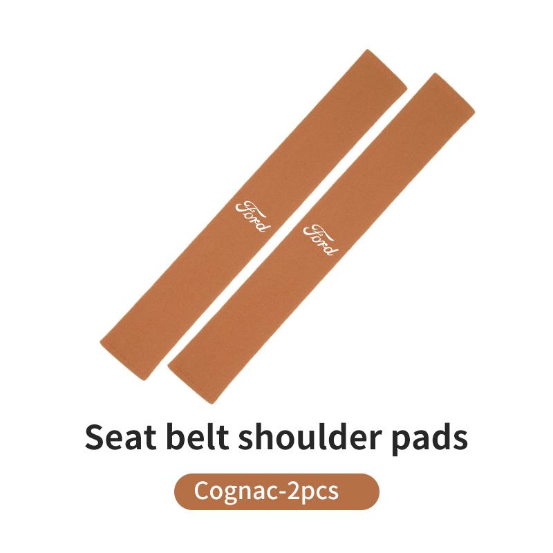 JQOZ8 Extended Suede Car Seat Belt Shoulder Pad Pressure Relief Cushion For Ford Escort KA Flex Everest KA Expedition Falcon Fusion