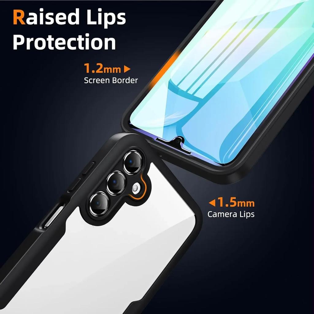 3IN1 360° Displayschutz Transparent HD Hülle Für Samsung Galaxy S26 Ultra Plus FE Edge S25 S24 S23 PC+TPU Handy Rückseite