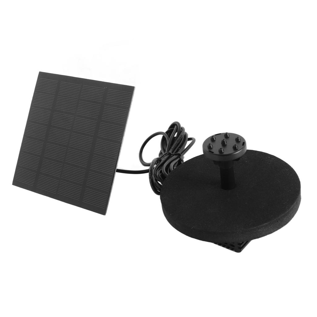 Solar Water Fountain Pump Outdoor Small Submersible Bird Bath Fountain Kit for Pond Garden Pool 120cm Lift