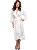 Langer Satin-Bademantel mit Spitzensaum – Europäisches & Amerikanisches Sexy Negligé
