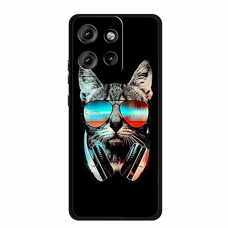 Etui do Motorola Edge 50 Neo Zwierzęta Miękki Silikon TPU Etui na Telefon Tylna Pokrywa Dla Motorola Moto S50 5G Wilk Ochrona Nowe Coque