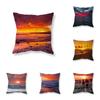 Sunset Dusk Sunset Sea View Pillow Cover Sofa Car Decoration Room Bedside Pillow Cover Chair Cushion Cover Home Decoration